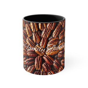 Family Happy Thanksgiving Personalized Custom Family Name Pecan Pie Hot Beverage